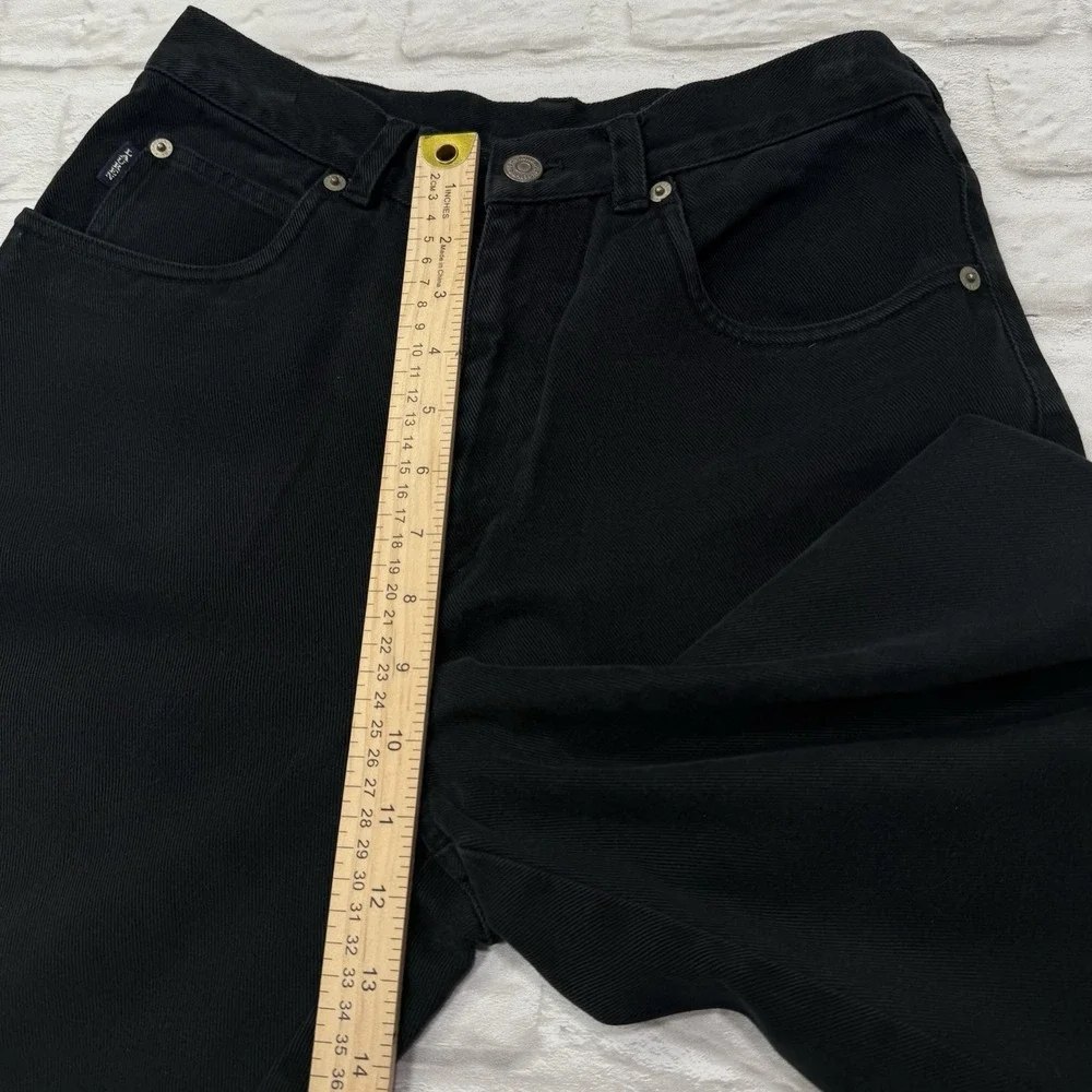 Lauren Ralph Lauren‎ Woman Black High Rise Straight Leg Boyfriend Jeans Sz 8 Y2K
